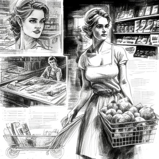 grocery woman shopping consumer food beverage consumer marketing