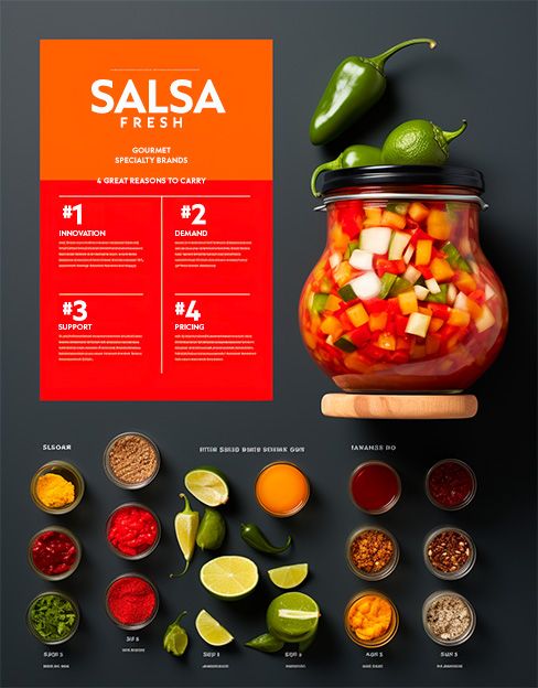 Fresh Salsa Sell Sheet Food Beverage Marketing CPG Sales
